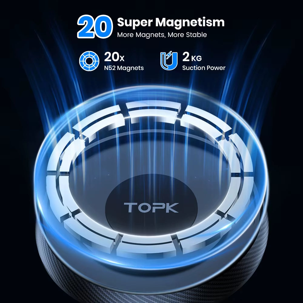 for Magsafe Car Phone Holder,Powerful Magnetism Premium Quality Single-Hand Operation Metal Hook Magnetic Car Phone Mount