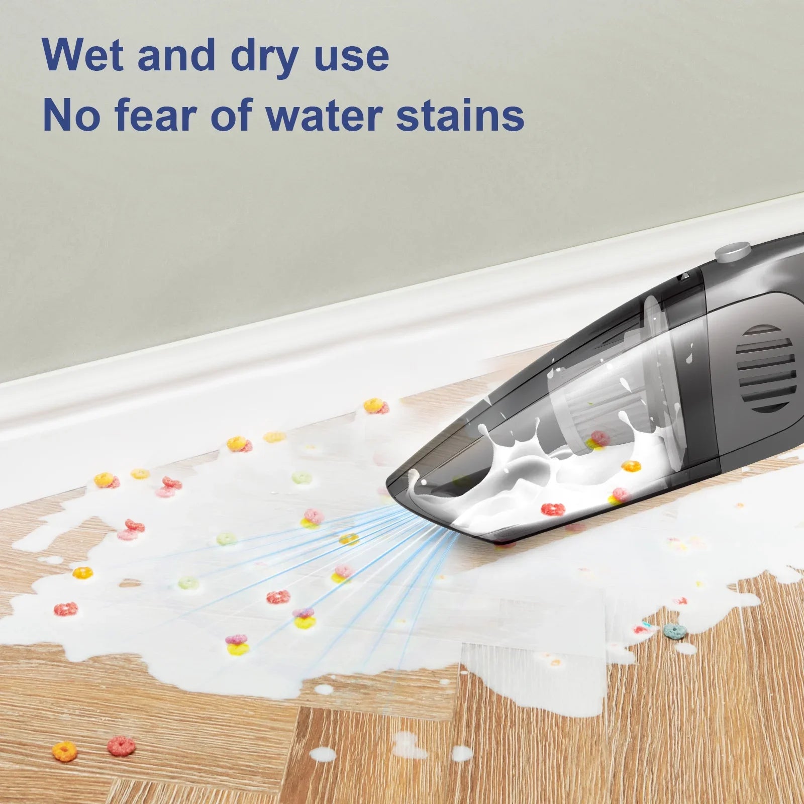 Portable Cordless Car Vacuum – 7.5KPA Powerful Wet & Dry Handheld Cleaner