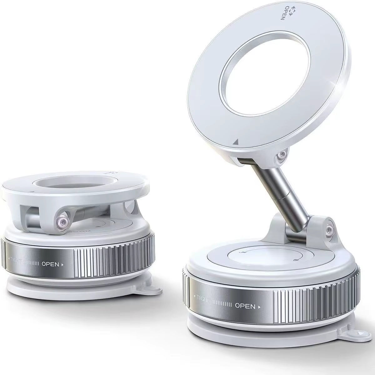 Magnetic Suction Cup Phone Mount for Magsafe 360° Adjustable Magnetic Car Phone Holder Pocket Size Foldable Car Mount